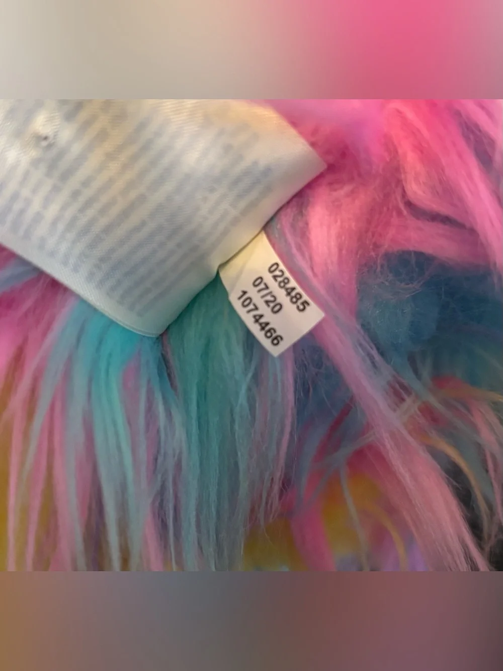 Furbulous Rainbow Tie Dye Llama Build-A-Bear Plush